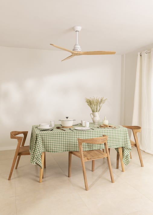 WIND WOOD - Ventilateur de plafond 75W silencieux Ø132 cm 100% bois