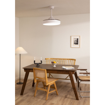 Ventilateur de plafond 40 W silencieux 114 cm pales rétractables avec Ventilateur de plafond 40 W silencieux 114 cm pales rétractables avec