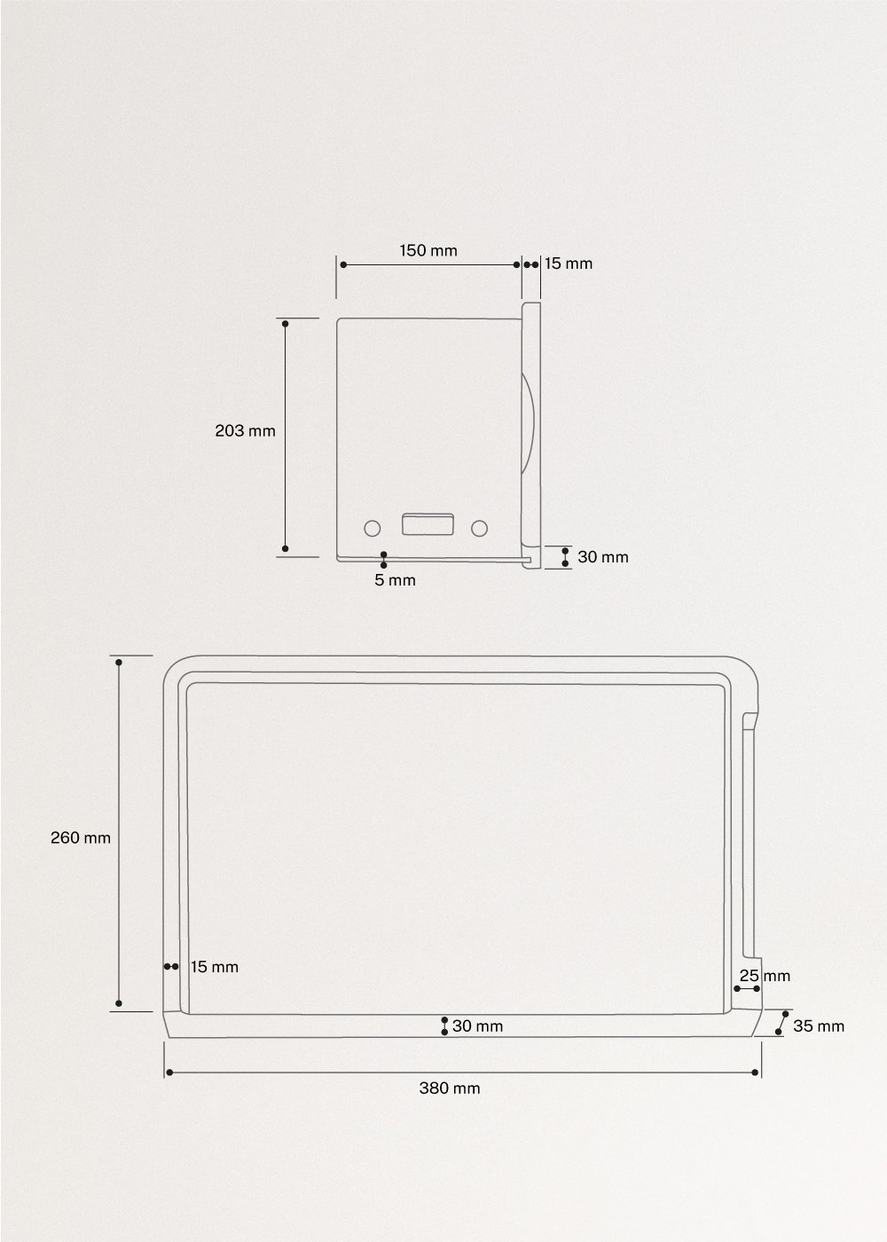 BOARD SCALE BAMBOO - Planche à découper avec balance pour cuisine  intégrée, medidas foto vertical