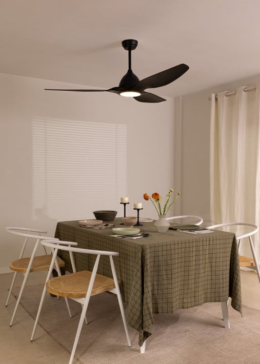 WIND SAIL - Ventilateur de plafond 90W silencieux XL Ø163 cm