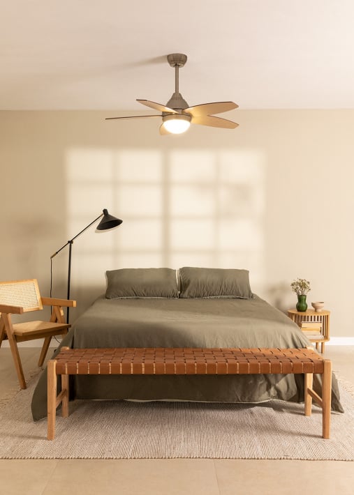 WIND FLOWOOD - Ventilateur de plafond 60W silencieux Ø108 cm