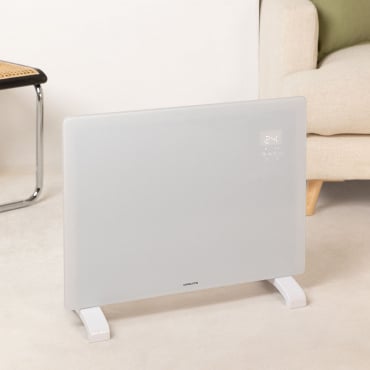 WARM CRYSTAL 1500W - Convecteur Électrique En Verre Wifi Blanc. Basse Consommation