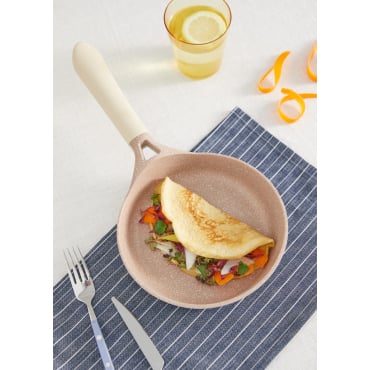 PAN STUDIO - Poêle à frire en fonte d'aluminium avec revêtement céramique