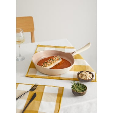 PAN STUDIO - Poêle à frire en fonte d'aluminium avec revêtement céramique