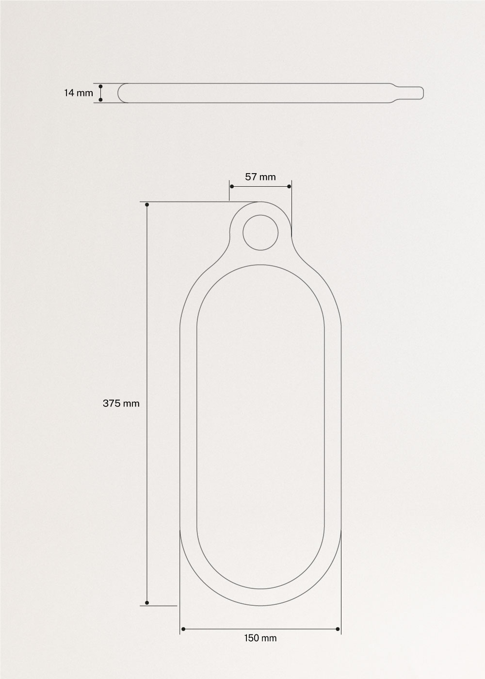 KITCHENWARE ESSENTIALS - Planches à découper en bois d’acacia, medidas foto vertical