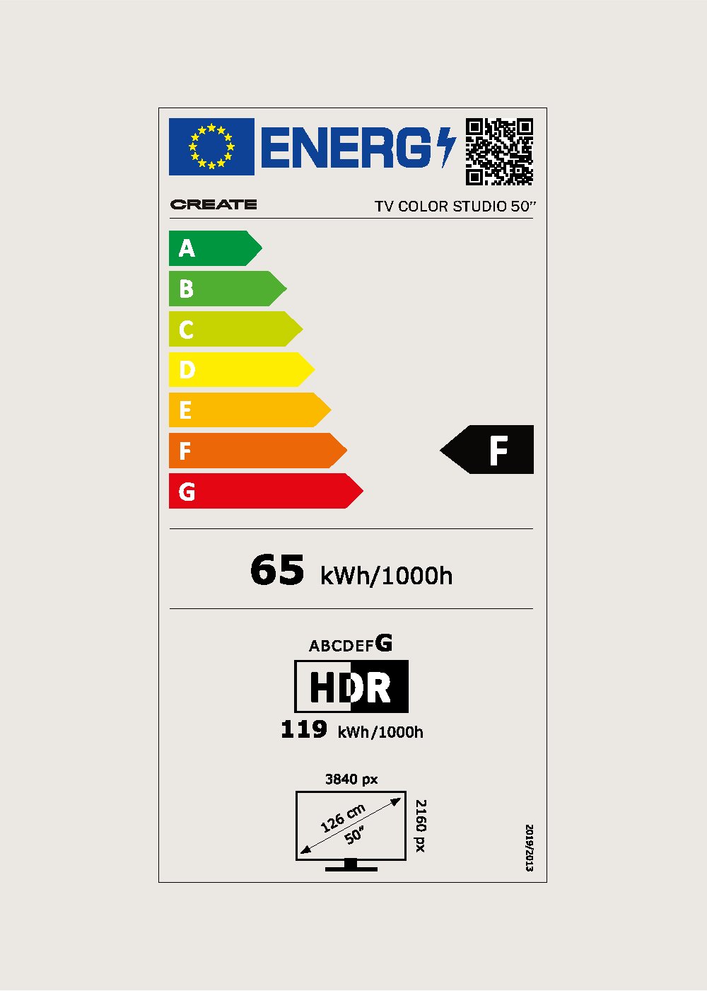 TV COLOR STUDIO - Téléviseur intelligent QLED 4K avec écran antireflet et cadre de couleur, medidas foto vertical