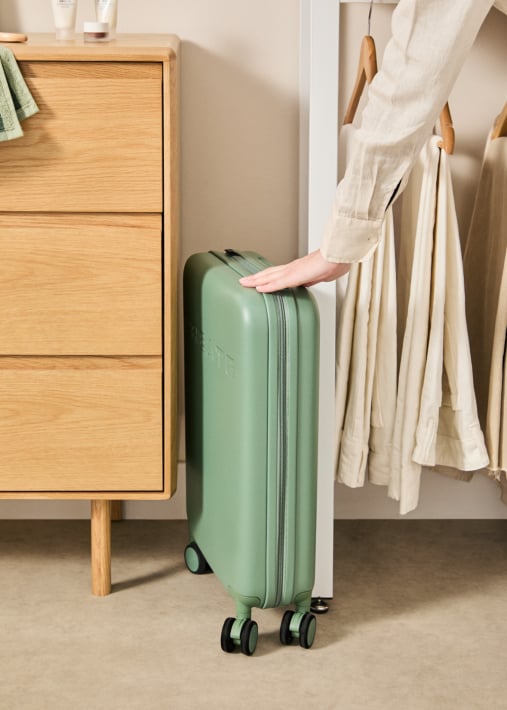 LUGGAGE STUDIO FOLDABLE - Valise cabine rigide pliable en polycarbonate avec serrure TSA et roues multidirectionnelles