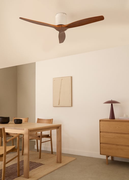 WIND CALM - Ventilateur de plafond silencieux 40W avec pales techniques en ABS de différentes tailles