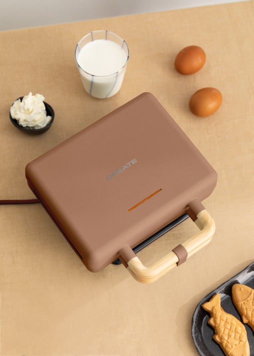 STONE STUDIO - Appareil à croque-monsieur, grill et gaufrier à plaques interchangeables