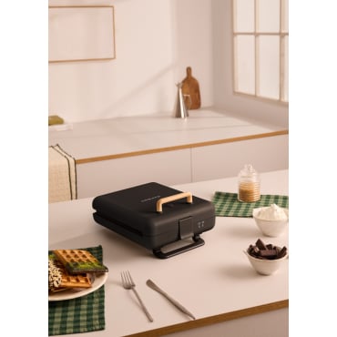 STONE STUDIO - Appareil à croque-monsieur, grill et gaufrier à plaques interchangeables