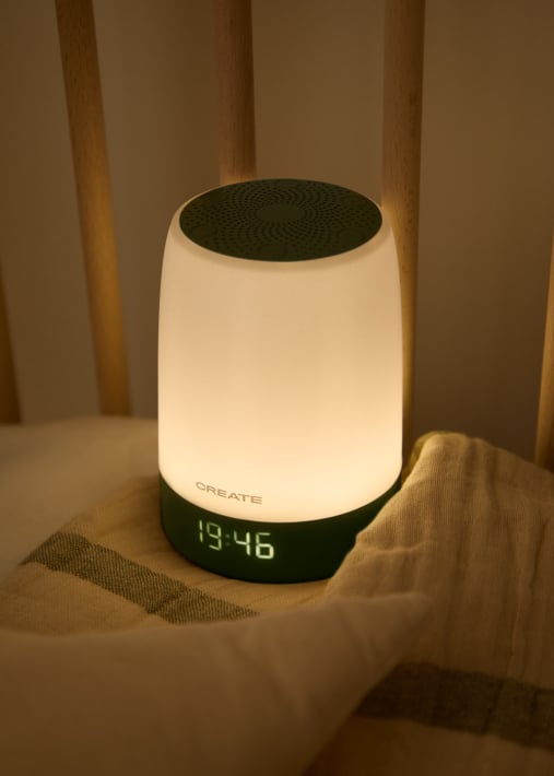 BABY DREAM CONNECT - Lampe de sommeil et de bruit blanc pour bébé avec Wi-Fi