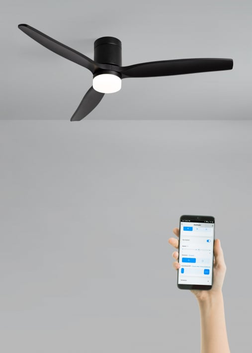 WIND CALM - Ventilateur de plafond silencieux 40W avec pales techniques en ABS de différentes tailles