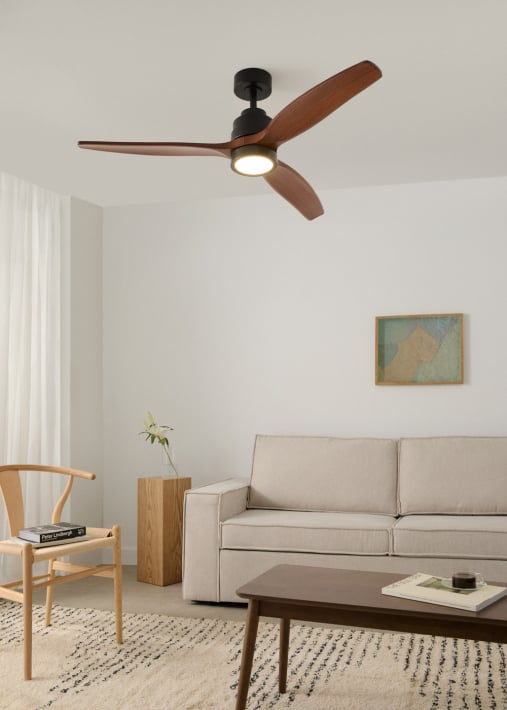 WIND STYLANCE - Ventilateur de plafond silencieux de 40 W avec pales en ABS technique, disponible en plusieurs tailles