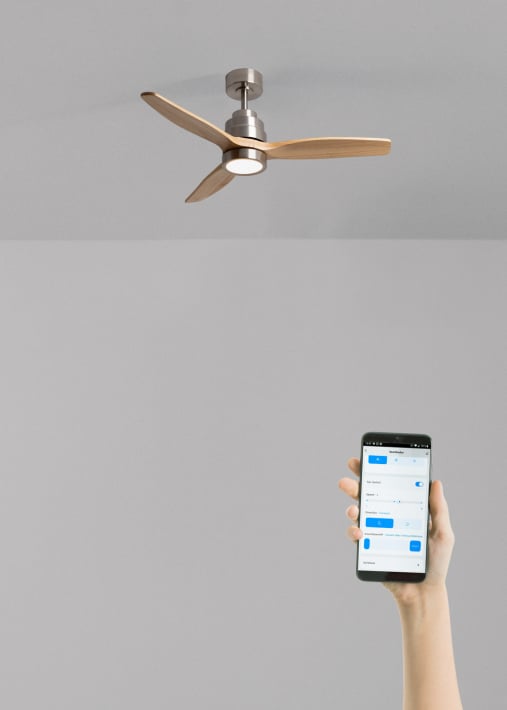 WIND STYLANCE NATURAL WOOD - Ventilateur de plafond 40W silencieux 100% bois plusieurs tailles