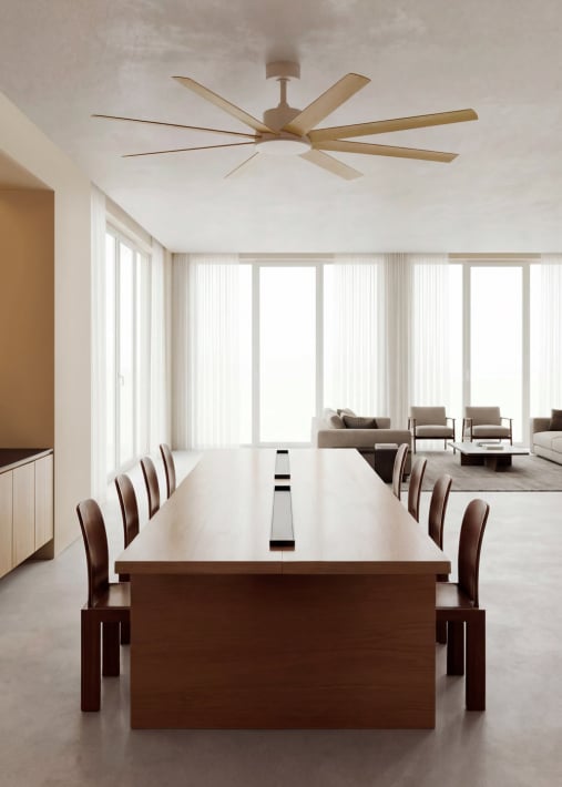 WIND INDUSTRIAL - Ventilateur de plafond 40W silencieux plusieurs tailles disponibles