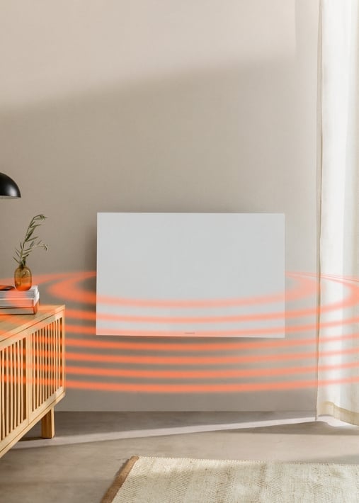 WARM MINIMAL IR - Radiateur infrarouge mural avec WiFi