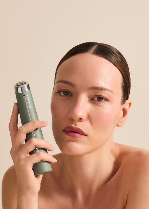 SKINCARE RF BOOSTER 5 in 1 - Appareil de soin du visage 5-en-1 à double tête avec RF, EMS, Airshot et LED