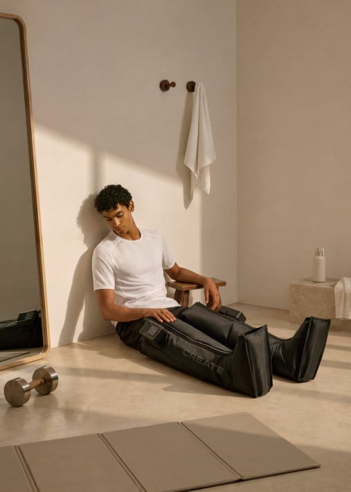 BODYCARE PRESSO BOOTS - Bottes de pressothérapie sans fil avec 5 chambres à air