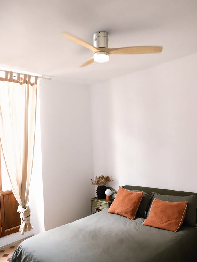 WINDCALM DC STYLANCE NICKEL - Ventilateur de Plafond 40W Silencieux Ø132 cm, image de la galerie 12