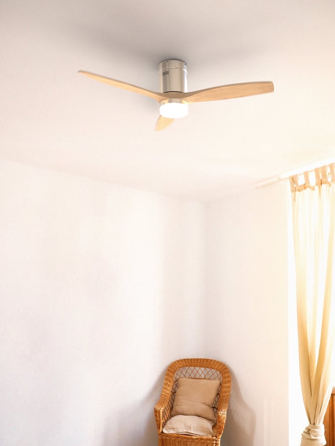 WINDCALM DC STYLANCE NICKEL - Ventilateur de Plafond 40W Silencieux Ø132 cm, image de la galerie 11