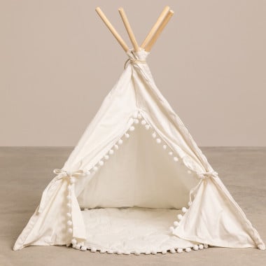 Acheter SKLUM - Tipi en bois de pin et coton Pamy