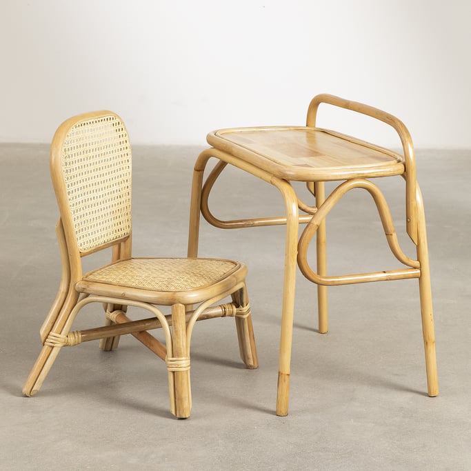SKLUM - Ensemble table et chaises en rotin Poke Kids, imagen de galería 1
