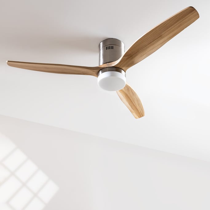 WINDCALM DC STYLANCE NICKEL - Ventilateur de Plafond 40W Silencieux Ø132 cm, image de la galerie 1