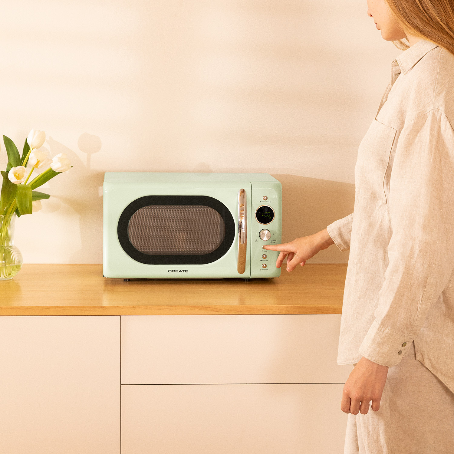 RETRO GRILL 900 Microondes Grill combi 20L Create