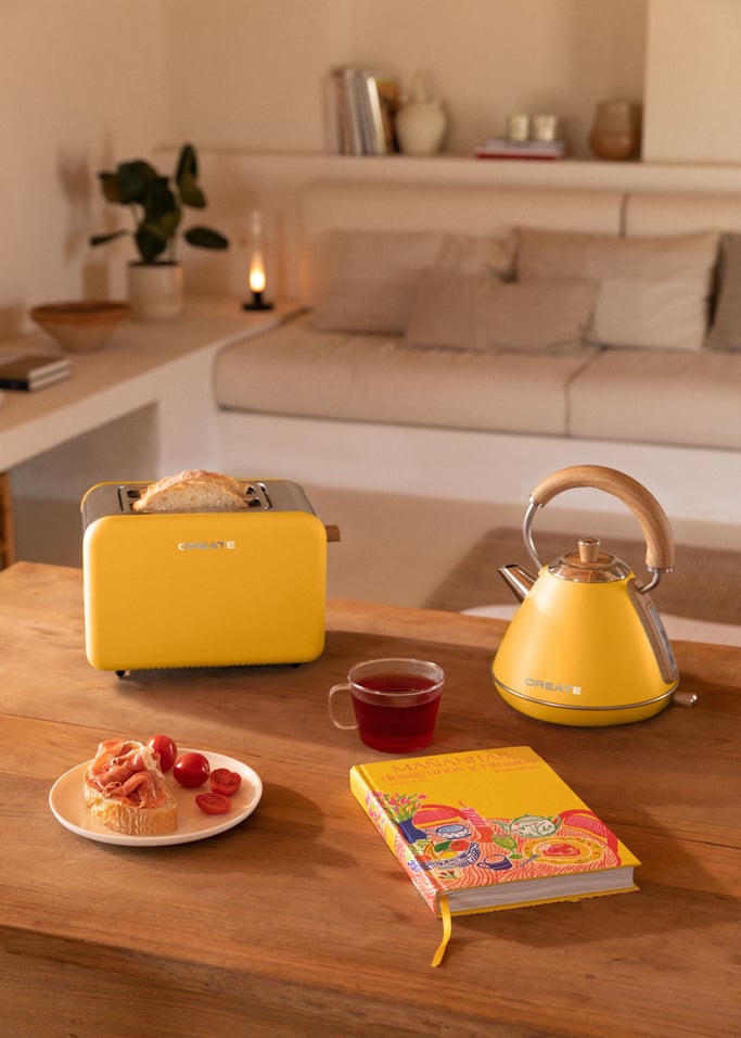 PACK PETIT-DÉJEUNER MAÑANITAS - Kettle Retro L + Toast Retro M + Livre «Mañanitas : Desayunos y rituales», imagen de galería 1