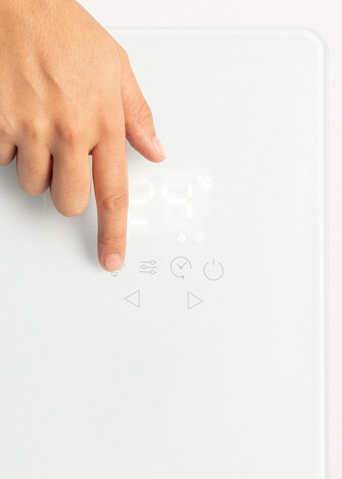 WARM CRYSTAL 2500W - Convecteur électrique en verre WiFi, image de la galerie 7