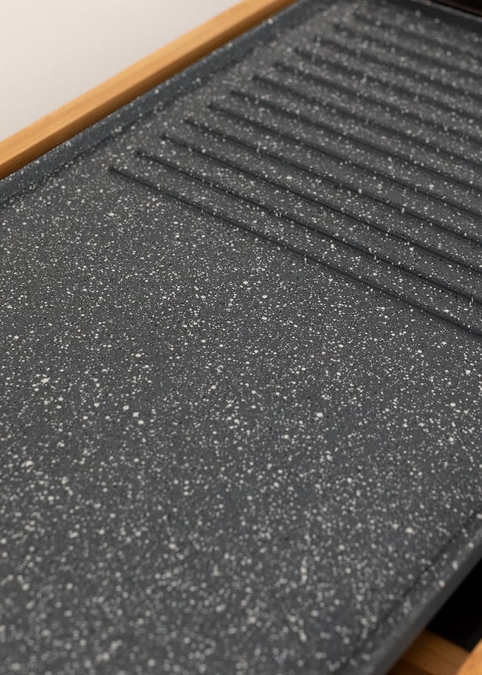STONE FLAT BAMBOO - Plancha électrique 1800W, image de la galerie 5