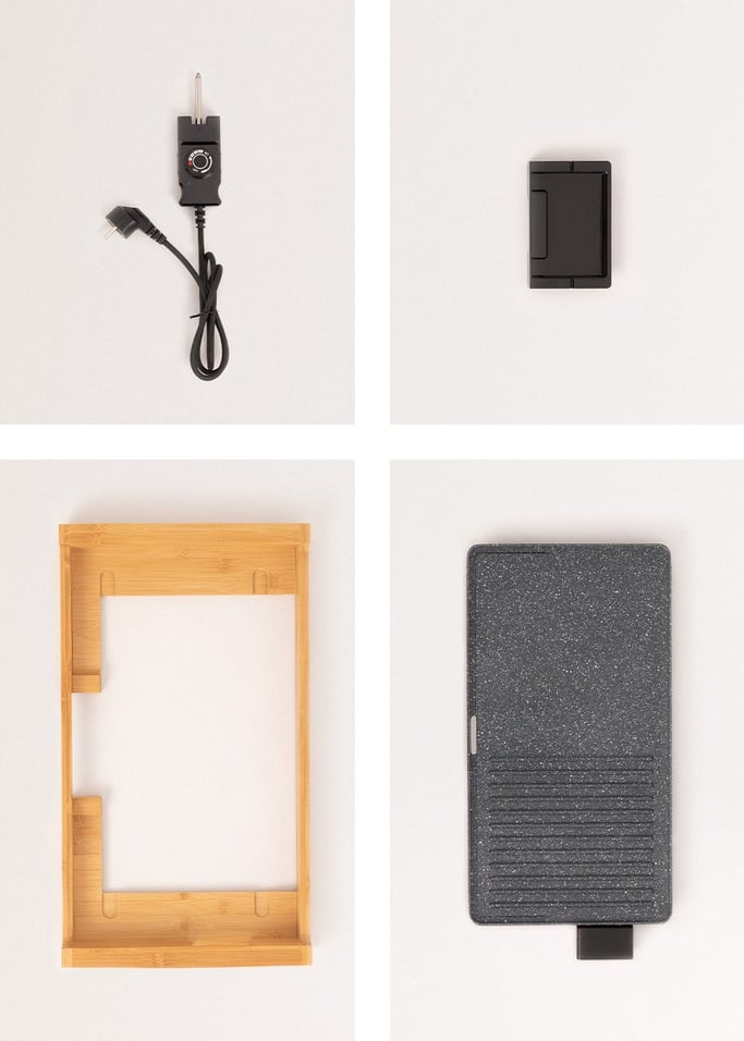 STONE FLAT BAMBOO - Plancha électrique 1800W, image de la galerie 7