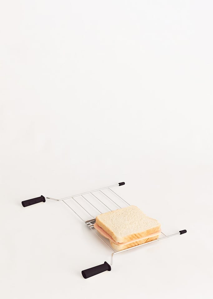PACK TOAST RETRO Petit Grille-pain à fentes larges + 2 GRILLES pour  sandwichs - Create
