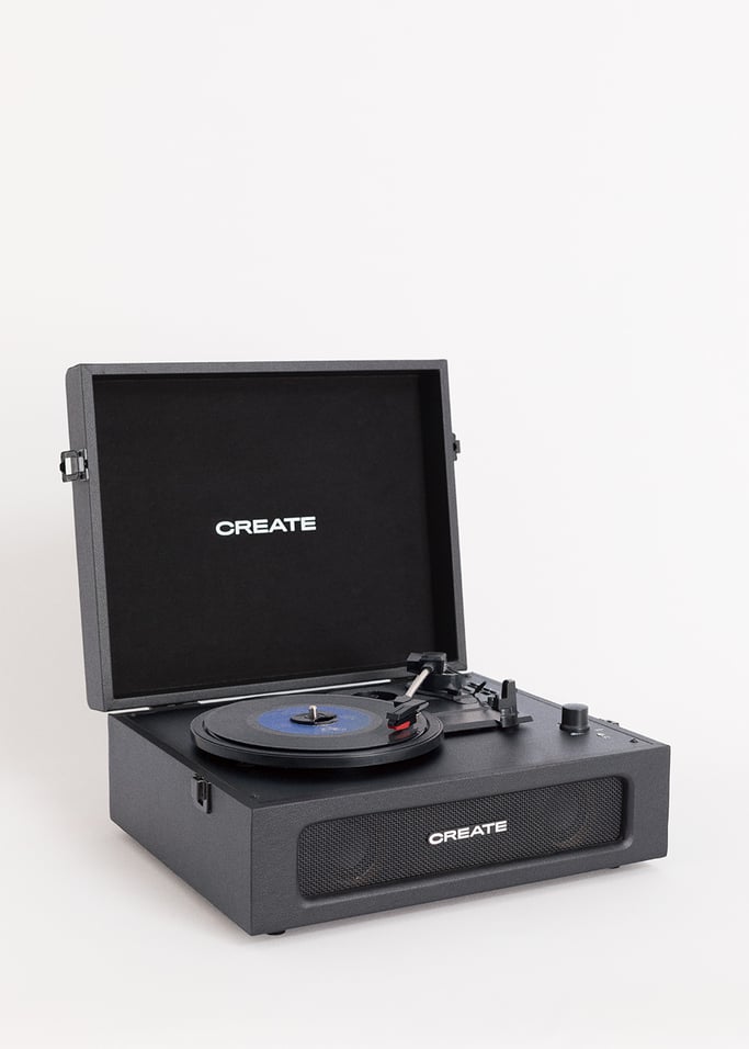 Tourne-disque/lecteur de disques vinyle portatif de luxe à 3 vitesses  Bluetooth Crosley Cruiser, noir