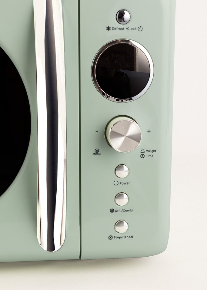 CREATE RETRO GRILL 900 Micro-ondes avec grill, numérique de 20 l de  capacité, design vintage et 6 niveaux de puissance, 3 programmes  prédéfinis, décongélation, démarrage rapide et autocook : :  Cuisine et Maison