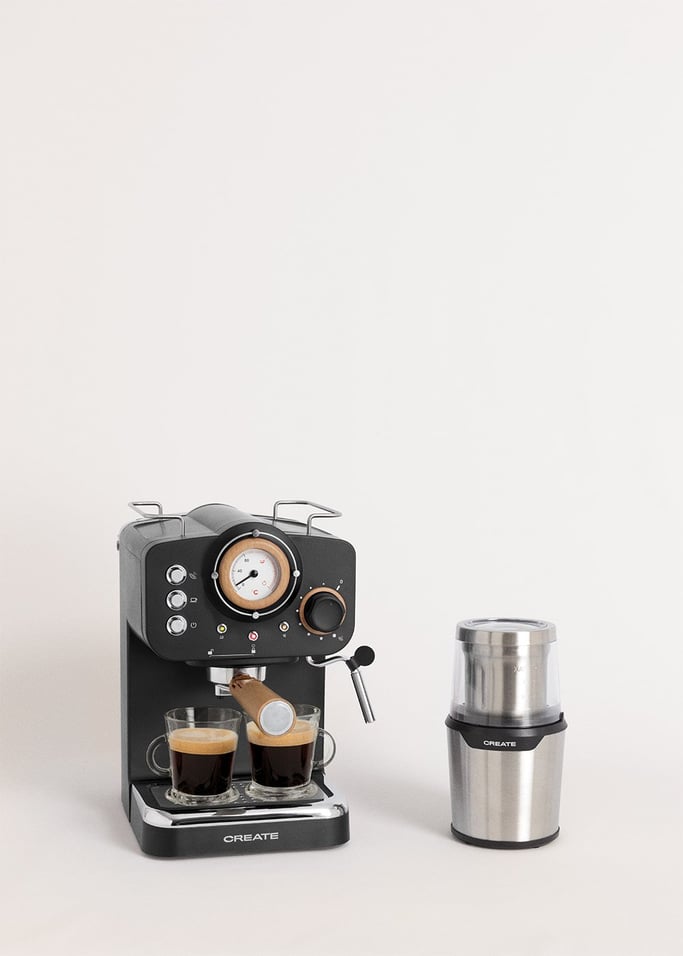 Pack  THERA RETRO Cafetière expresso + MILL PRO Moulin à café et à épices , image de la galerie 1