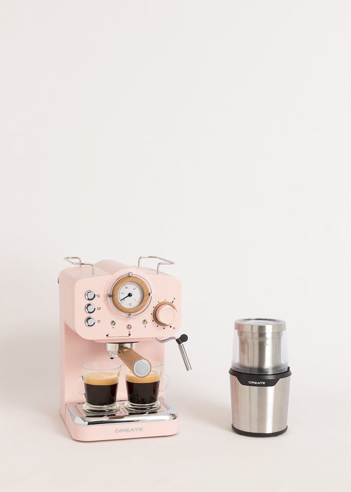 Pack  THERA RETRO Cafetière expresso + MILL PRO Moulin à café et à épices , image de la galerie 1