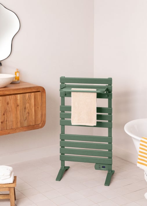 Acheter WARM TOWEL - Sèche-serviettes électrique au sol ou mural 500W