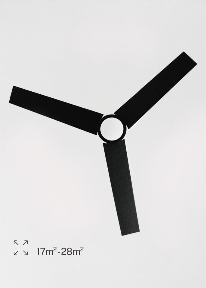 WIND MINIMAL - Ventilateur de plafond 40W silencieux Ø132 cm avec éclairage LED de 15W, image de la galerie 5