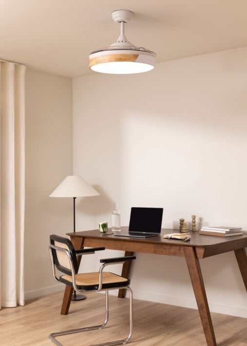 Acheter WIND CLEAR - Ventilateur de plafond silencieux 40W Ø108cm lames rétractables avec éclairage LED de 36W