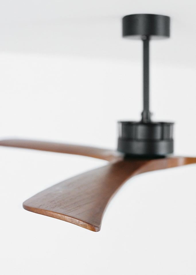 WIND LARGE - Ventilateur de plafond 40W silencieux Ø152 cm 100% bois, image de la galerie 6