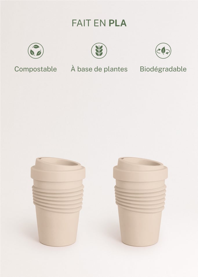 KITCHENWARE OUTDOOR ECO - Verre à café avec couvercle fabriqué dans un matériau recyclé, image de la galerie 1