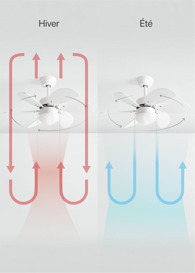 WINDLIGHT EASY - Ventilateur de Plafond 53W Silencieux Ø86 cm, image de la galerie 4