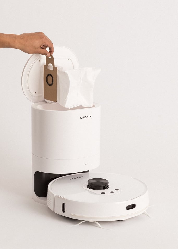 PACK NETBOT LS27 Aspirateur Robot laser avec station de vidange automatique + set de 2 sacs poubelles spéciaux, image de la galerie 7