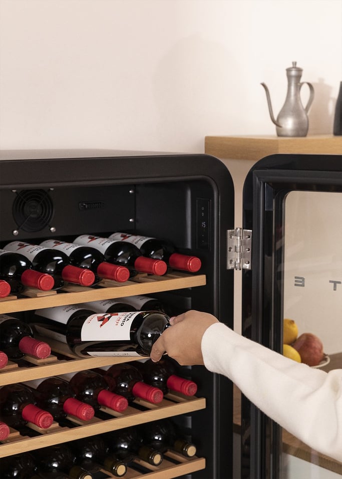 WINECOOLER RETRO - Refroidisseur à vin électrique de style rétro pour 12, 45 ou 76 bouteilles, image de la galerie 2