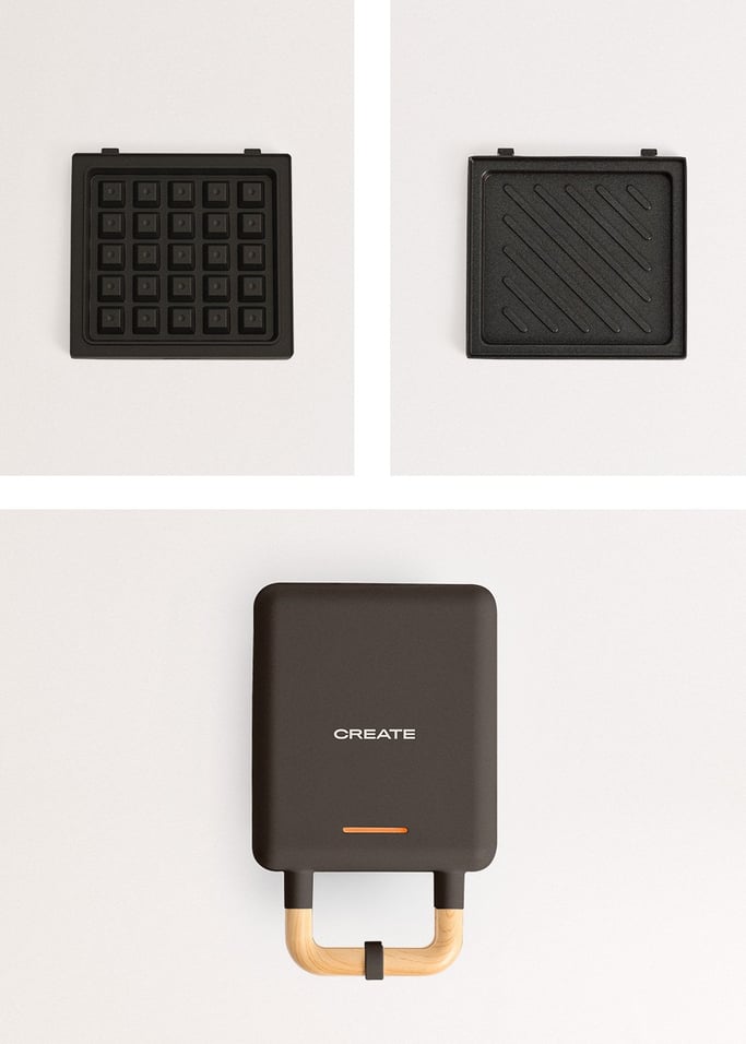 STONE STUDIO - Appareil à croque-monsieur, grill et gaufrier à plaques interchangeables, image de la galerie 7
