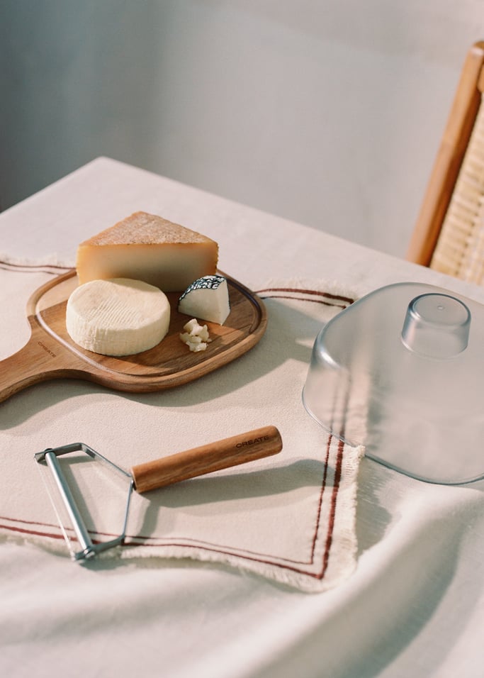 KITCHENWARE ESSENTIALS - Pack couteau à fromage + cloche à fromage, image de la galerie 2