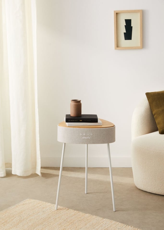 SPEAKER TABLE 180 - Table basse enceinte, son unidirectionnel 180 º, bluetooth et chargeur sans fil, image de la galerie 1