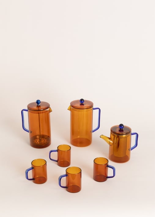 Acheter PACK AMBAR COLLECTION - Carafe + théière avec filtre + cafetière à piston + ensemble de 4 petites tasses