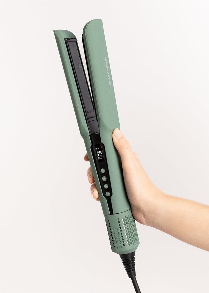 CERAMIC AIR STYLER DUAL - Lisseur-séchoir ionique 2-en-1 pour cheveux mouillés ou secs avec revêtement en céramique, image de la galerie 8